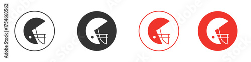 Football helmet icon. pictogram sign for Ui UX