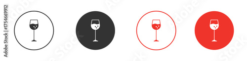 Cup of wine icon. pictogram sign for Ui UX