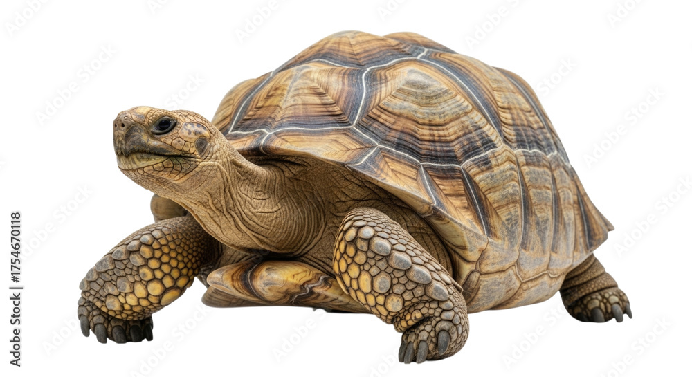 Naklejka premium Tortoise Looking, Isolated, Cutout, Transparent PNG