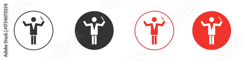 Conductor icon. pictogram sign for Ui UX