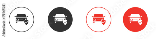 Car insurance icon. pictogram sign for Ui UX