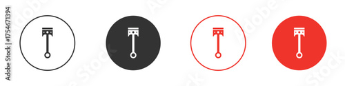 Car connecting rod icon. pictogram sign for Ui UX