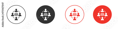 Business networking icon. pictogram sign for Ui UX