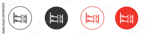 Bunk bed icon. pictogram sign for Ui UX