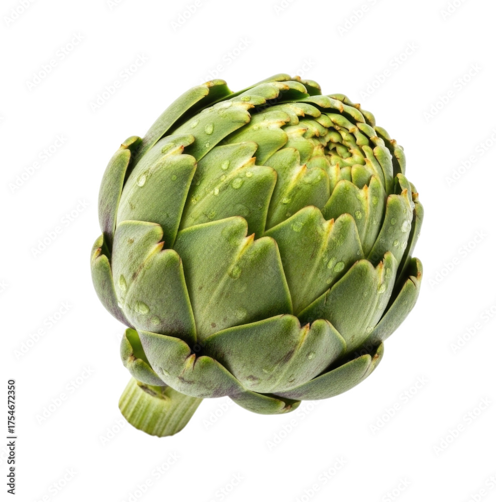 Obraz premium Whole Artichoke, Isolated, Cutout, Transparent PNG