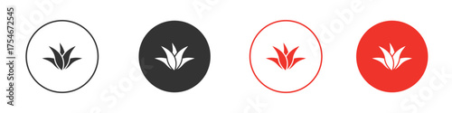 Aloe vera icon. pictogram sign for Ui UX