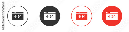 404 Error icon. pictogram sign for Ui UX