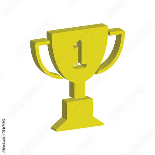 Trophy cup icon design template