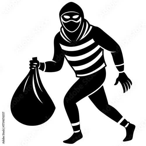 Thief Vector Graphic – Editable Digital Design for Creative Projects