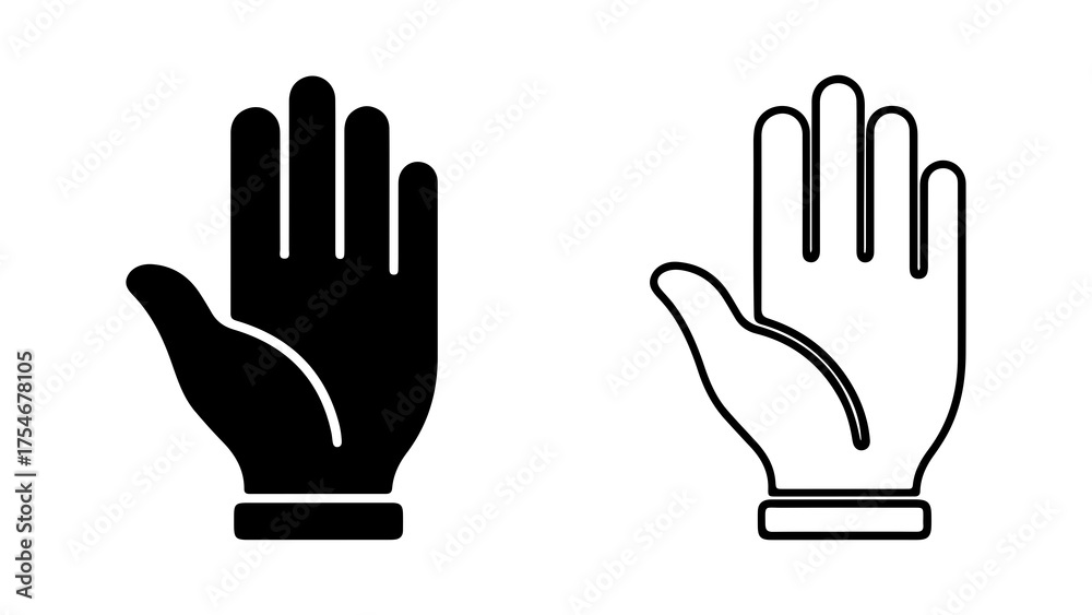 Fototapeta premium Hand gesture icons with transparent background
