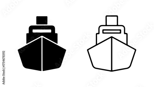 Ship icons with transparent background