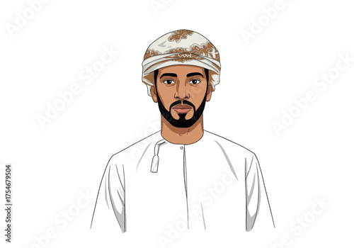 Omani man in traditional clothing, AR AA129