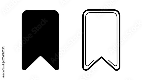 Bookmark icons with transparent background