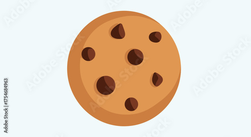 Delicious Chocolate Chip Cookie Sweet Treat.