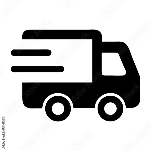 Speedy delivery icon symbolizes fast shipping and efficient service for your business needs, ensuring timely delivery to your customers