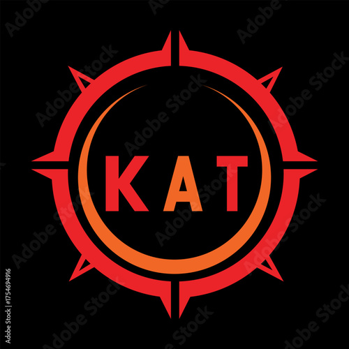 KAT letter design. KAT letter technology logo design. KAT Monogram logo design for an entrepreneur and business