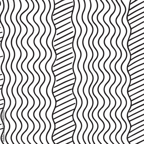 seamless striped pattern for art therapy