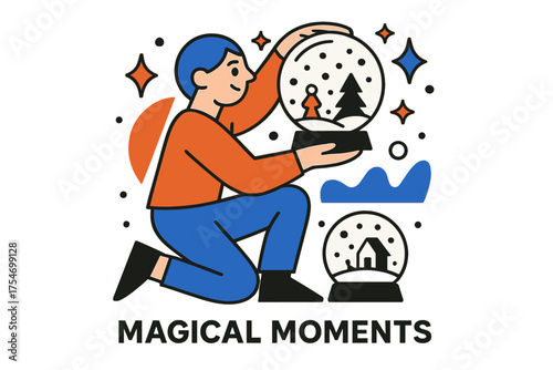 Crafting Glowing Snow Globes. DIY craft ideas for holiday decorations. Character crafting glowing snow globes