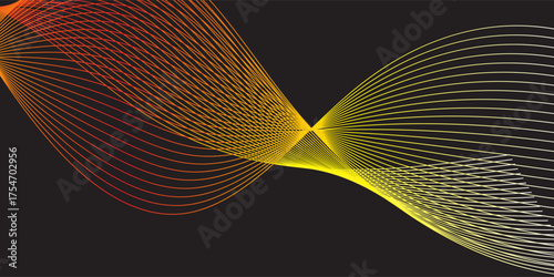 colorful abstract gradient line background vector