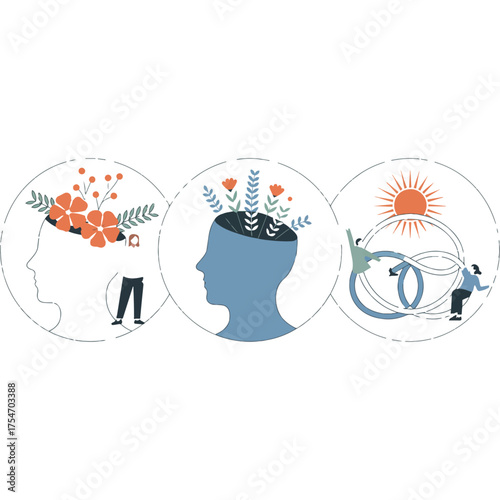 Brain Development Concept Creative Process and Growth