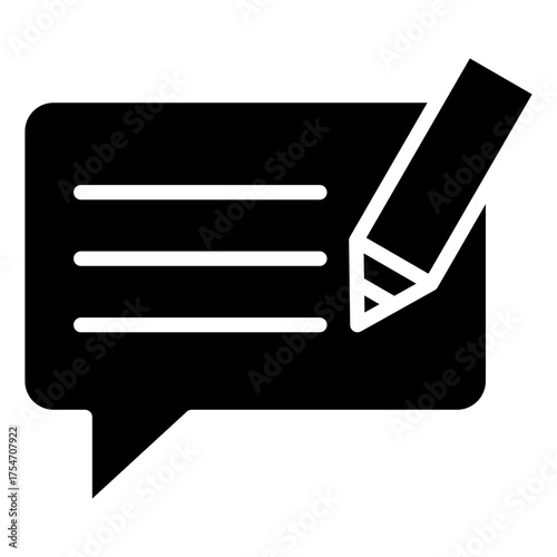 Feedback Glyph Icon