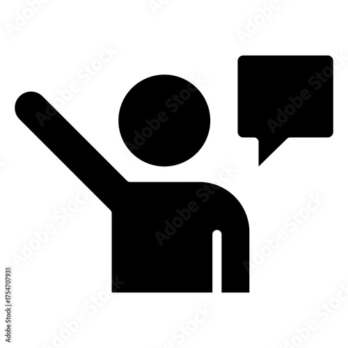 Opinion Glyph Icon