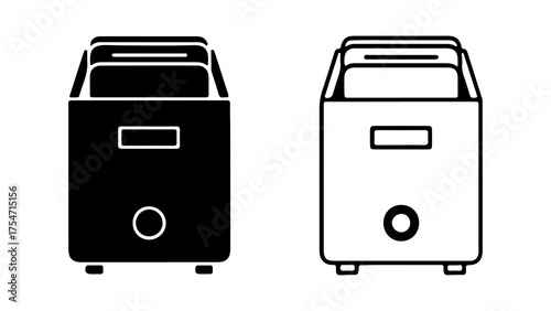 Rice cooker appliance with transparent background