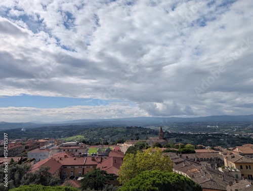 Panorama da Perugia in Umbria
