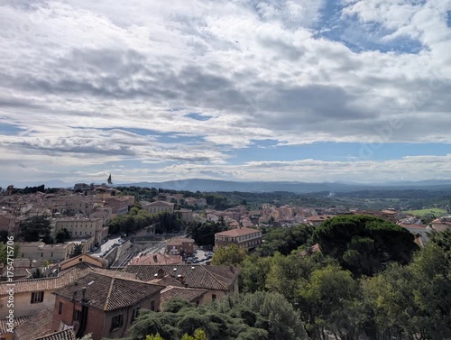 Panorama da Perugia in Umbria