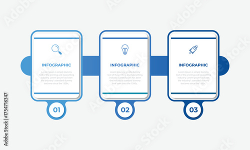 Presentation business infographic template vector.