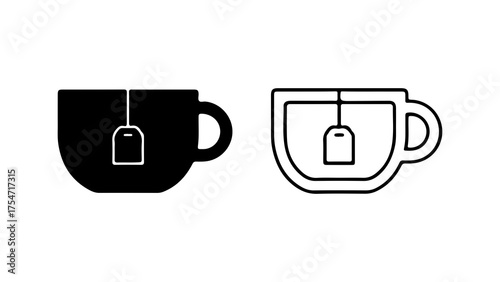 Cup of tea with transparent background