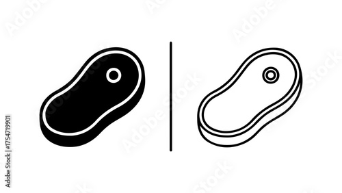 Modern sink outline with transparent background