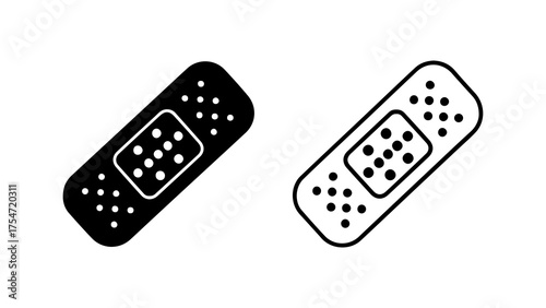 Medical bandage with transparent background