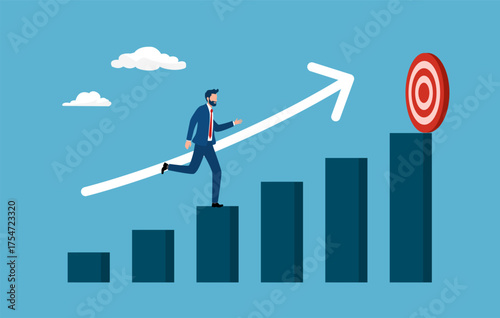 Work process or work progress, Timeline to success, Roadmap, Project planning, Timeline, Progress in business.
