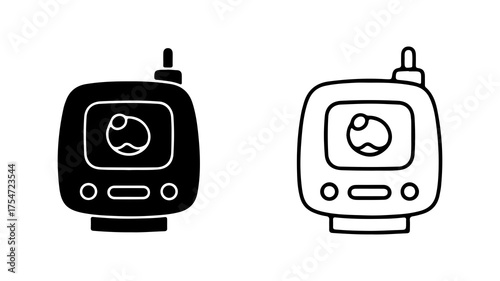 Baby monitor with transparent background