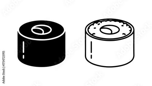 Canned food icons with transparent background