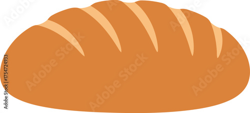 Artisan sourdough loaf freshly baked golden crust isolated vector
