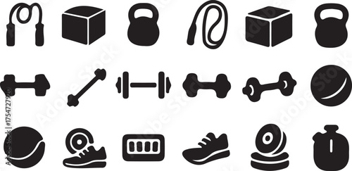 Gym icons collection vector illustration design	