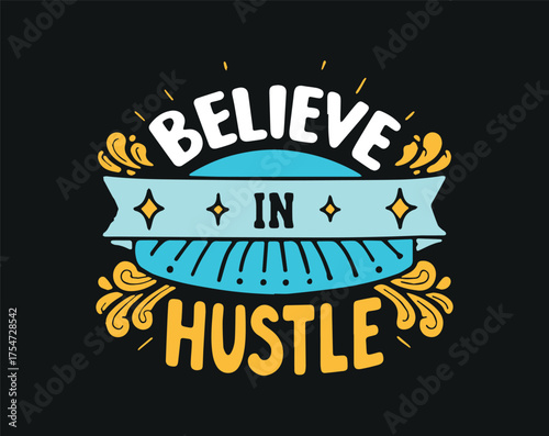 Typographic t-shirt design with some variants of motivational quotes