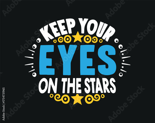 Typographic t-shirt design with some variants of motivational quotes