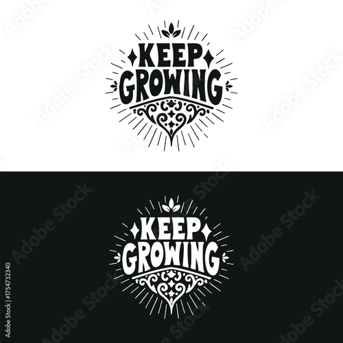 Typographic t-shirt design with some variants of motivational quotes