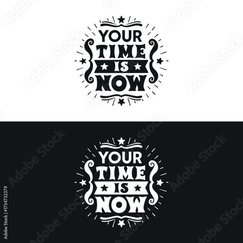 Typographic t-shirt design with some variants of motivational quotes