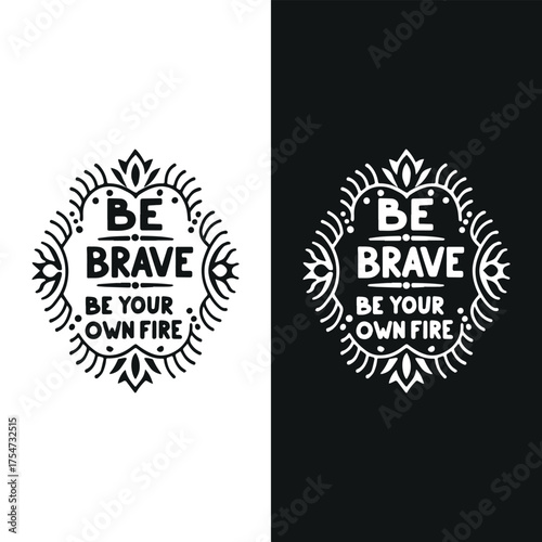 Typographic t-shirt design with some variants of motivational quotes