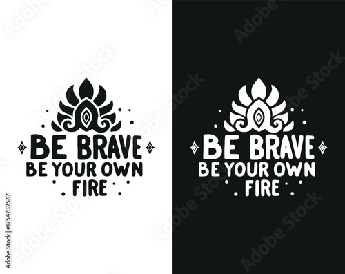 Typographic t-shirt design with some variants of motivational quotes