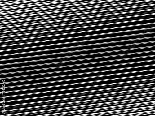 Abstract art geometric background with shiny abstract 3d black and white stripes pattern. Black and white optical illusion with waves and transitions.	
