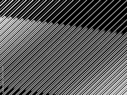 Abstract art geometric background with shiny abstract 3d black and white stripes pattern. Black and white optical illusion with waves and transitions.	
