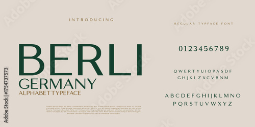 Elegant  Fashion and  Minimal  modern serif alphabet font berlin germany victorian typeface