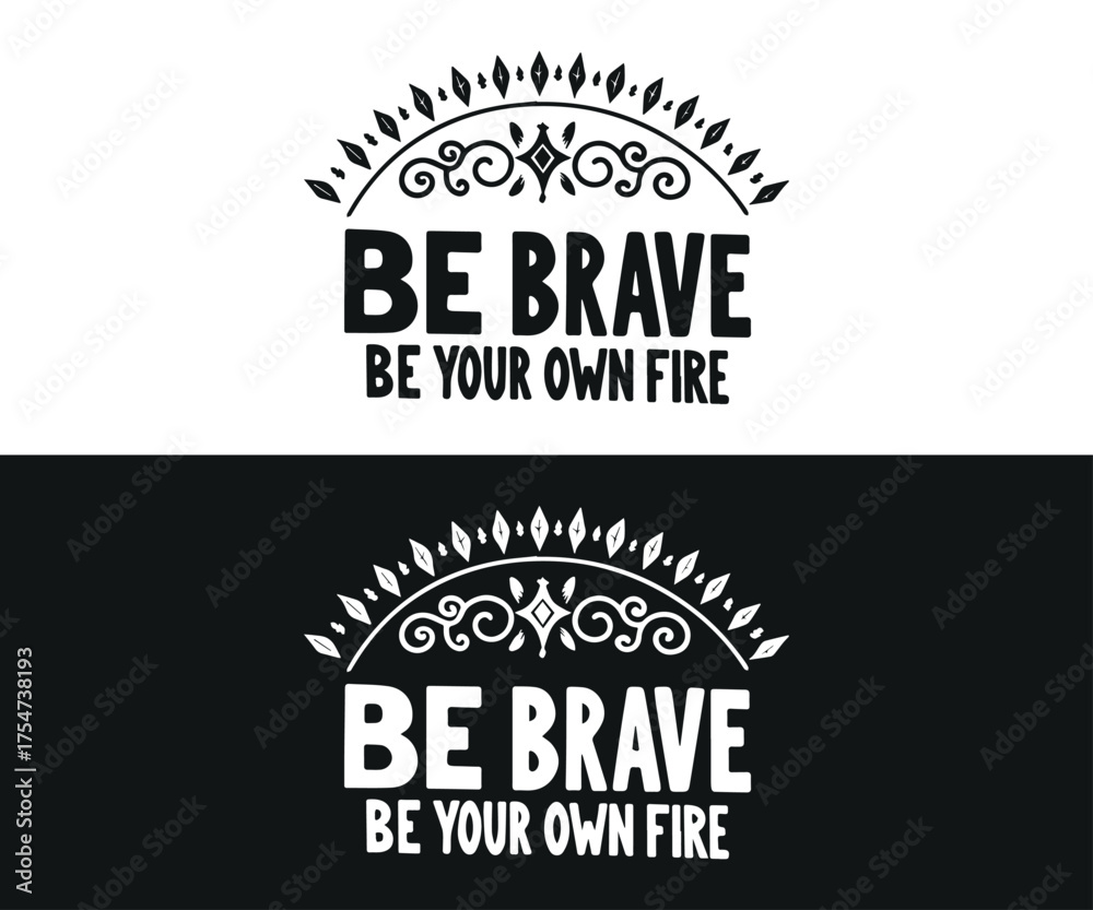 Obraz premium Typographic t-shirt design with some variants of motivational quotes