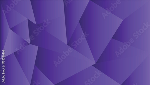 Abstract Polygonal Vector Background, Modern Geometric Low Poly Design in Purple Gradient for Tech, Corporate, or Presentation