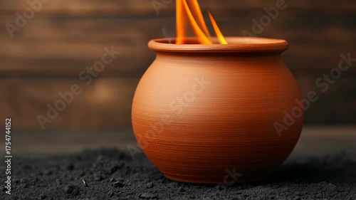 Korean tea ritual, showcasing a traditional clay pot.